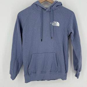 The North Face Blue Hoodie Women’s Size XS Pullover Never Stop Exploring